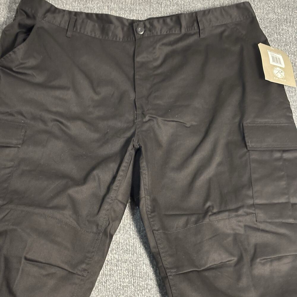 Rothco BDU Cargo Pants Tactical Mens 2XL Black Model 2972 Relaxed Fit Military